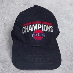2005 Detroit Pistons NBA Eastern Conference Champions Hat Headmaster Inc VTG Cap